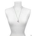 thumbnail image 3 of Delight Jewelry Silvertone Domed Multi Color DH Silvertone Always My Mother Bar Charm Necklace, 23", 3 of 4