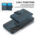 thumbnail image 5 of ELEHOLD Case for Samsung Galaxy A14 5G, 2-in-1 Magnetic Shockproof Leather Wallet Flip Case Cover, Detachable Card Holder with Stand,Blue, 5 of 5