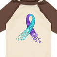 thumbnail image 4 of Inktastic Suicide Prevention Ribbon with Blue and Purple Hearts Boys or Girls Long Sleeve Baby Bodysuit, 4 of 5