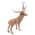 thumbnail image 4 of Animal Model Male Red Deer, Natural Solid Hand Painted Wild Deer Statue  For Christmas For Cake For Gift, 4 of 8