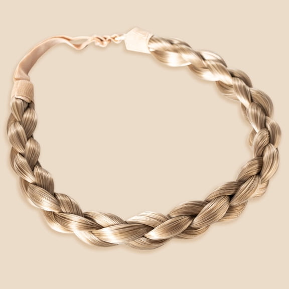 Madison Braids Women's Braided Headband Hair Braid Hair Piece Extension - Olivia - Ashy Highlighted