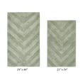 thumbnail image 4 of Better Trends 2 Piece Bathroom Rug Set 100% Cotton Extra Soft Tufted Bath Rug Water Absorbent Non-Slip Bath Mat Machine Washable (Dark Sage) Hugo Collection, 4 of 6