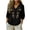 #1Black, variant on Boho Tops for Women 3/4 Sleeve Ethnic Floral Bird V Notch Neck Shirts Loose Casual Vacation Blouses