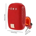 thumbnail image 3 of Altavoz exterior Radio FM portátil resistente al agua compatible con Bluetooth (rojo) Likrtyny Accesorios para bicicletas, 3 of 3