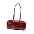 thumbnail image 4 of Bolso de hombro de cuero para mujeres PU bolso de casual para el trabajo Fiesta de vacaciones al aire libre rojo, 4 of 8