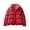 Red, variant on Baqcunre Crop Tops Women's Autumn And Winter Leisure Long Sleeve Standing Neck Short Solid Color Slim Fit Solid Color Breadwear Cotton Coat Puffer Jacket Womens Womens Fall Fashion 2023 Black L