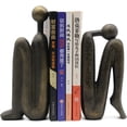 thumbnail image 2 of Thinker Decorative Bookends, Book Stopper Holder Nonskid, Book Ends for Shelves Living Room Office Home Decor, Resin, 1Pair/2Piece, 2 of 9