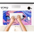 thumbnail image 4 of Anime Girl Loving Eye Desk Mat Desk Mat Pink Desk Pad Aesthetic Japanese Mouse Pad Large XXL Gaming Mousepad Computer Keyboard Mat Desk Matt for Desktop Office Decor Deskmat 31.5 X15.7In, 4 of 8
