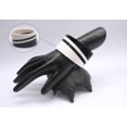 thumbnail image 3 of Pure Hands Handmade Resin Bangle – Music of Bianco e Nero, Black & White Inlays, Straight Profile, Satin Finish, Minimalist Design for Women, 3 of 6