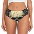 thumbnail image 1 of Fotbe Gothic Winged Skull Calzones Estampados para Mujer – Ropa Interior de Algodón, Cómoda, Suave y Elástica-3X-Large, 1 of 6