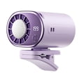 thumbnail image 2 of Fengbin Car Clip on Air Conditioner Fan Mini Cooling System for Auto Vehicle Strong Clip 360 Rotation for Camping Beach Daily Commute Purple, 2 of 9