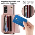 thumbnail image 2 of Mantto Crossbody Wallet Women Case for Samsung A51 5G, [RFID Blocking] CRedit Card Holder Phone Case with Strap Leather Purse with Lanyard Magnetic Flip Cover Girl, Rosegold, 2 of 10