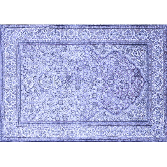 Ahgly Company Indoor Rectangle Persian Blue Traditional Area Rugs, 7' x 10'