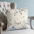 thumbnail image 4 of Blue Pumpkins Fall Pillow Covers 18x18 Set of 2, Thanksgiving Eucalyptus Leaves Weeping Autumn Throw Pillow Covers Decorative Couch Cushion Cover, Microfiber Soft Pillowcases for Bedroom Living Room, 4 of 9