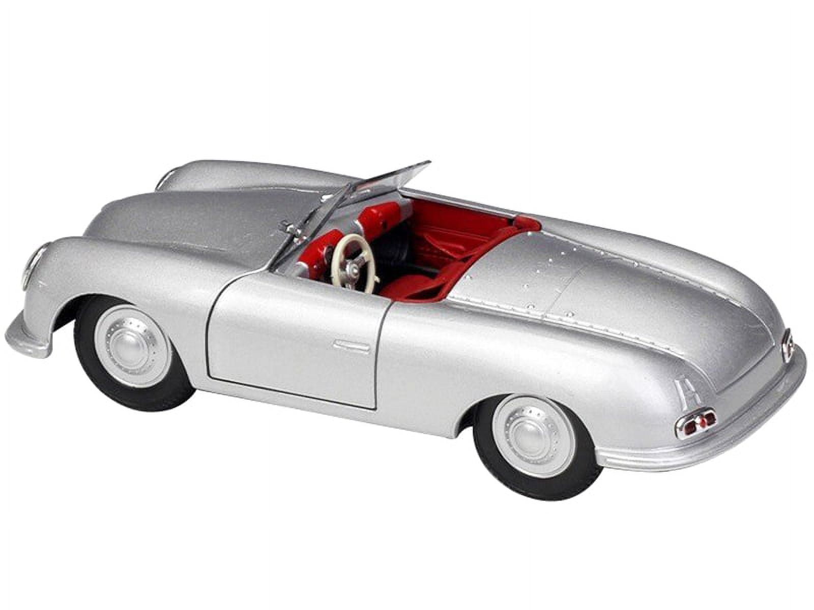 Porsche 356/1 Roadster Silver with Red Interior 