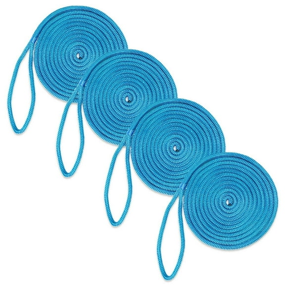 DC Cargo Marine-Grade Double-Braided Boat Dock Lines Dock Tie 1/2 X 15' (Pa