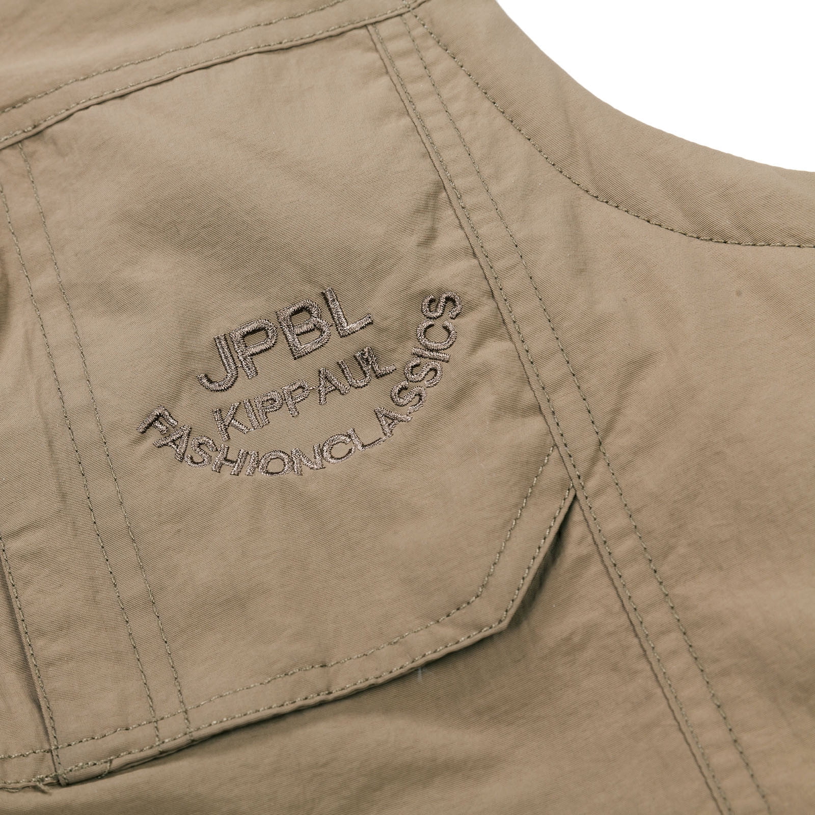 Gilet De Pêche Utilitaire Vintage Années 30-40 – Coton Sergé Beige – Occasion Japon