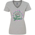 thumbnail image 3 of Inktastic I Love Being a Great Grandma- Circle of Hearts Women's V-Neck T-Shirt, 3 of 5