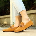 thumbnail image 4 of Men's Casual Loafers Slip On Leather Shoes Lightweight Driving Shoes Moccasins Classic Penny Loafer Flats Boat Shoes Outdoor Walking Shoes, 4 of 7