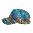thumbnail image 5 of Fotbe Sea World Baseball Cap, Sea World Print Dad Hat,Outdoor Hat,Adjustable Sports Cap, Perfect For Activities, 5 of 9