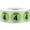 Hot Green 4, variant on White Shoe Size 1 Circle Stickers | 0.75" Inch Round | 500 Pack