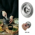 thumbnail image 3 of 2pcs Stainless Steel Pot Lid Small Pan Lid Saucepan Cover Pots Cover Seasoning Pot Cover Saucepan Lid Small Cookware Lids for Pans Cup 10cm, 3 of 6