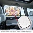 thumbnail image 4 of Yuyamidu Dahlia Car Sun Shade for Women Foldable Side Window Sunshades for Cars 2 Pack Universal Car Sunshade Accessories, Sun Glare and UV Rays Protection, 4 of 7