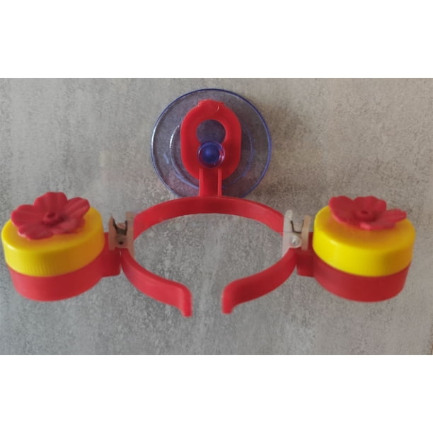 comedero para colibrí, portátil colgante para exteriores, depósito de flujo claro, comedero para jardín patio decoración, 500ml, comedero para pájaros