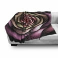 thumbnail image 3 of Spires Soft Flannel Fleece Throw Blanket, Rose Petals Curved Winds Around Fixed Center Point at Increasing Digital Design, Cozy Plush for Indoor and Outdoor Use, 50" x 70", Multicolor, by Ambesonne, 3 of 6