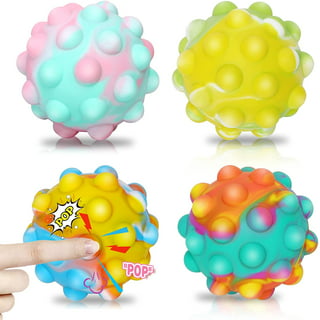 Power Your Fun 3 Pack Mini squishy Beaded Fidget Stress Balls Sensory Toys