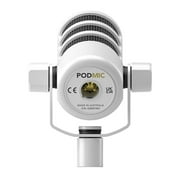 Rode PodMic Dynamic Podcasting Microphone, White
