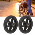 thumbnail image 1 of Roue de Fauteuil Roulant, Noir 2 Pcs Roue Large pour la Plupart des Fauteuils Roulants Électriques, 1 of 7