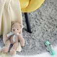 thumbnail image 4 of Oval Fluffy Rug Carpets, Modern Plush Shaggy Area Rug for Kids Bedroom Extra Comfy Cute-Grey, 4 of 4