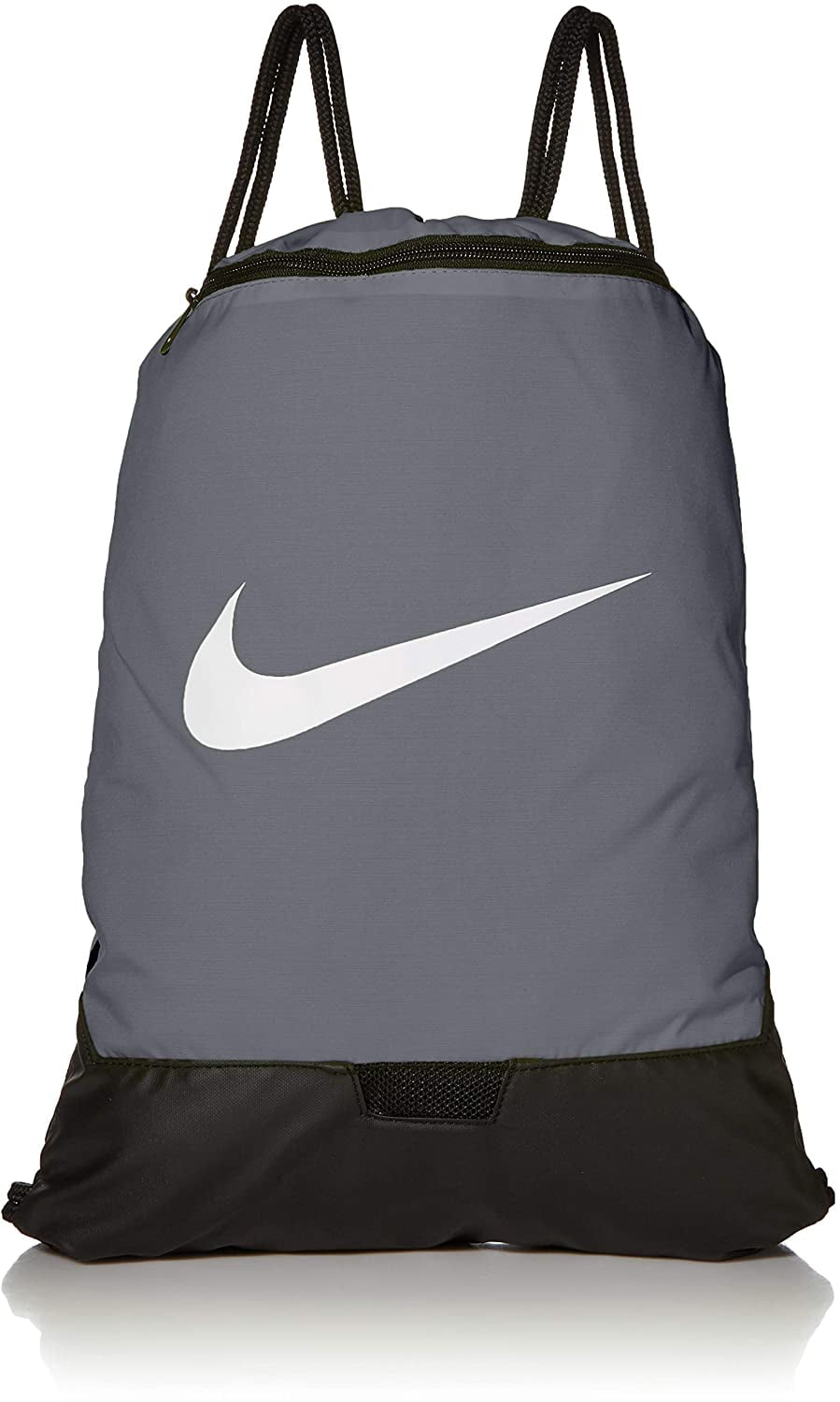 Leopardo Mula Qué Nike Brasilia Training Gymsack, Drawstring Backpack with Zipper Pocket and  Reinforced Bottom, Flint Grey/Flint Grey/White - Walmart.com