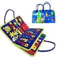 thumbnail image 3 of Tablero sensorial Montessori para bebés juguetes educativos para edades tempranas tablero Ehuebsd sensorial no tejido para bebés ayuda para aprender tablero sensorial regalo para niños y niñas, 3 of 3