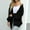 Black, variant on Olyvenn Knitted Solid Midi Length Cardigan Sweater Coat Tops for Women Pocket Ladies Fashion Women Elegant V Neck Loose Casual Long Sleeve Autumn Female Outerwear Pink M