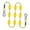 Yellow Black Spots, variant on funtasica 60ft Tow Rope for 1 to 6 Riders for Tubing, Water Sports with 9 Floats, with Hook Heavy Duty Boating Tow Rope, Towable Tube Red Spots