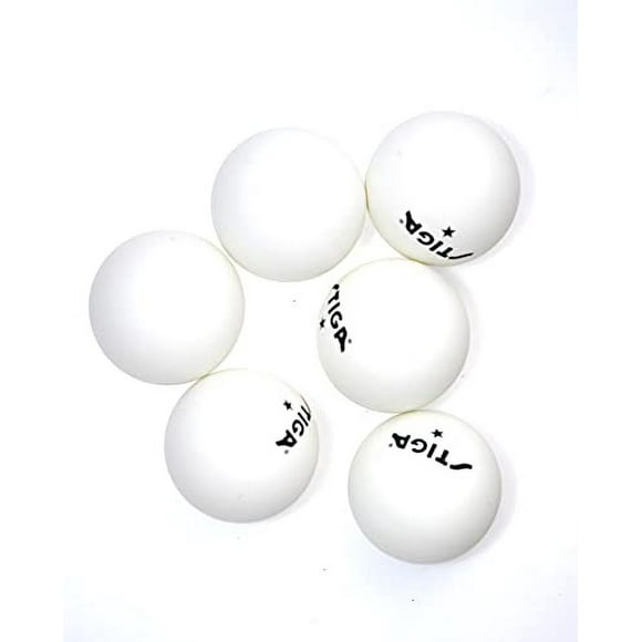 STIGA Balles de Ping-Pong 1 Étoile de Qualité Récréative de Taille 40mm (Pack de 38, Blanc)