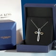 thumbnail image 5 of Gem Stone King 925 Silver and 10K Yellow Gold Sky Blue Aquamarine and White Lab Grown Diamond Pendant Necklace for Women | 0.38 Cttw | Gemstone March Birthstone | Round 4MM | With 18 inch Chain, 5 of 6