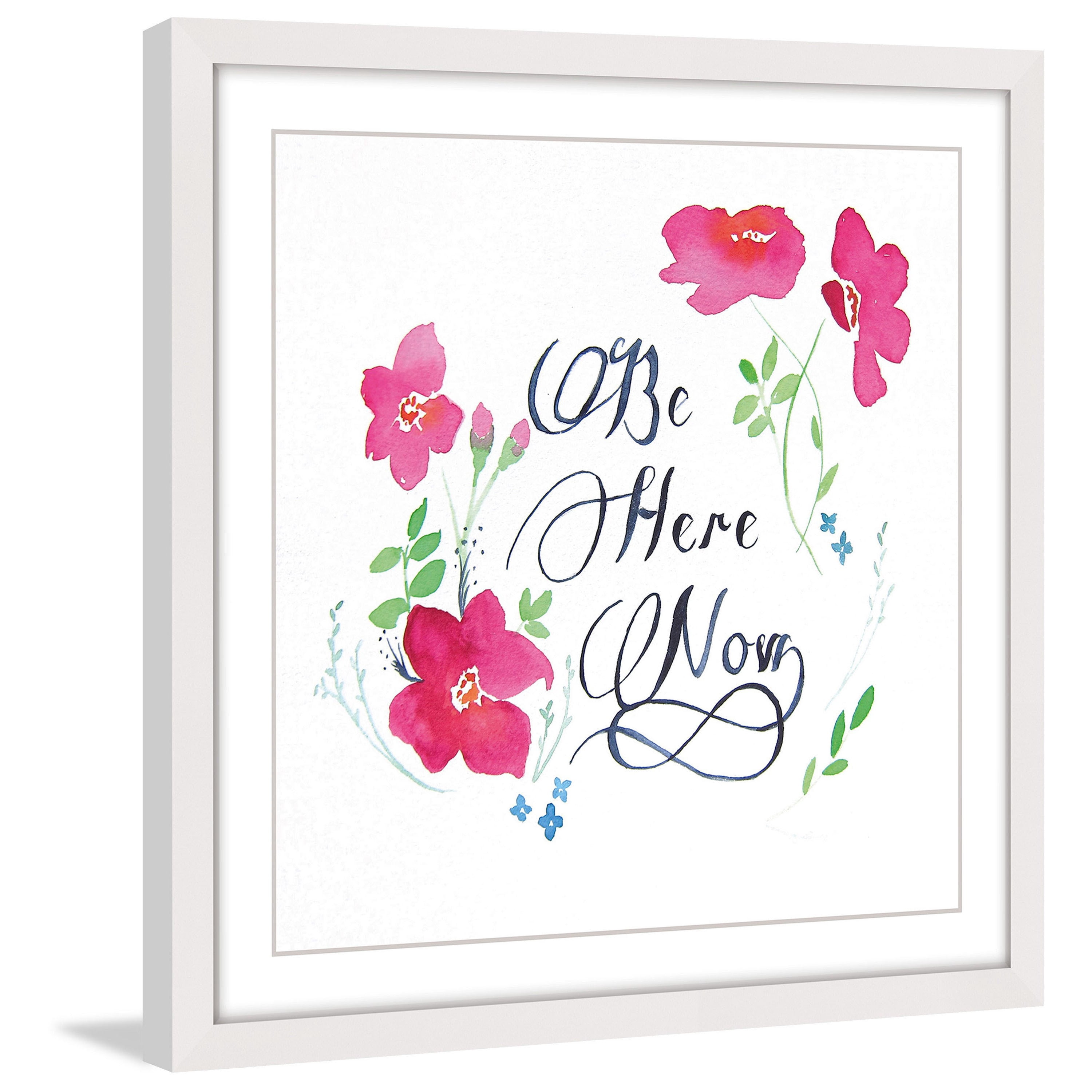 "Be Here Now" Framed Painting Print