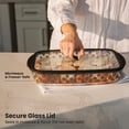 thumbnail image 5 of Thyme & Table 9"x15" Glass Baking Dish with Lid - Penny Tile, 5 of 11
