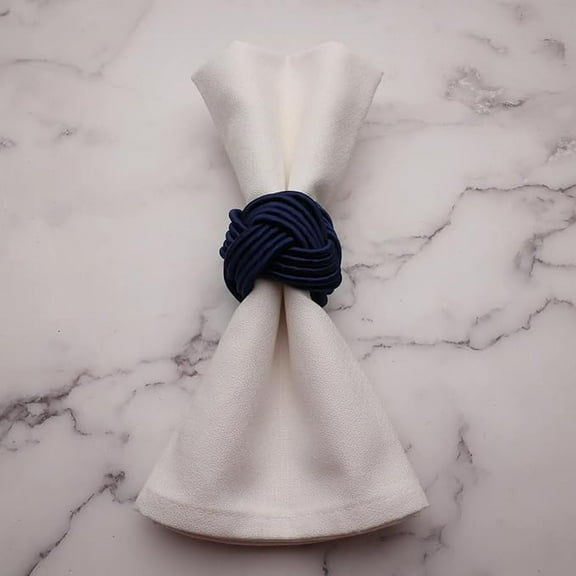 INOX ARTISANS Elegant Napkin Rings | Handmade, Durable, and Stylish Rings | Set of 4 Pc. |Blue