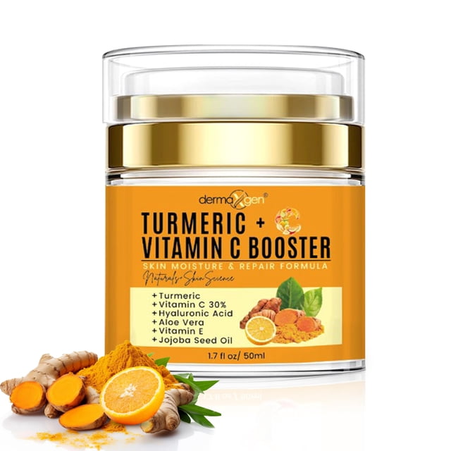 Crema facial DERMAXGEN Turmeric con 30% de vitamina C 50 ml