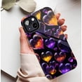 thumbnail image 5 of Galaxy Heart Shimmering Purple Orange Glitter iPhone Case, Cosmic Love Design, Compatible with iPhone 11/12/13/14/15/16 (Pro Max/Plus) for Women Men, 5 of 9