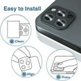 thumbnail image 4 of for Apple iPhone 11 Pro Max Camera Lens Protector Back Tempered Glass Camera [Case Friendly][Anti-Scratch] One Piece Design Cover ,Xpm Protector [Black], 4 of 7
