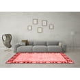thumbnail image 3 of Ahgly Company Indoor Round Oriental Red Traditional Area Rugs, 5' Round, 3 of 4
