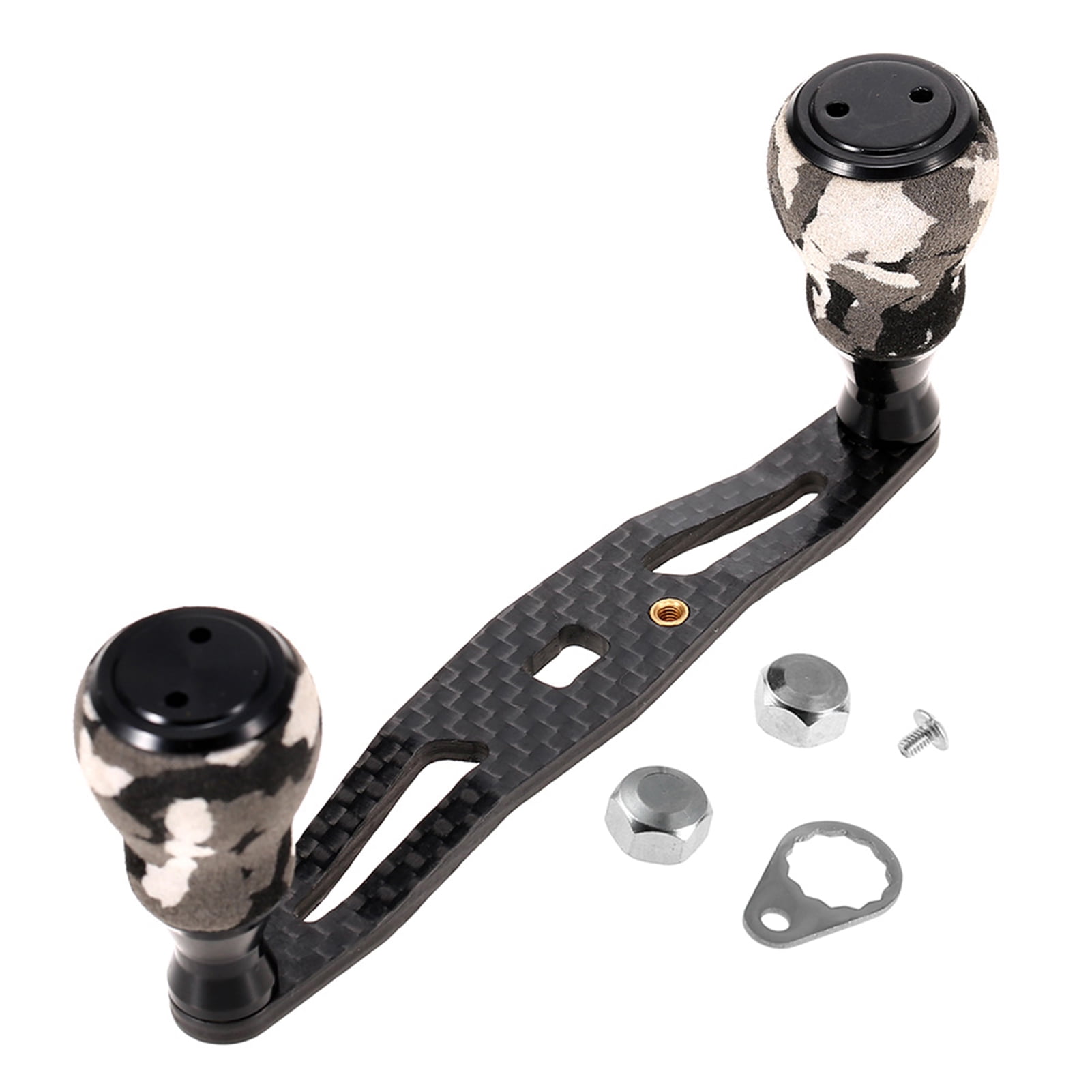 Lixada DIY Carbon Fiber Baitcasting Fishing Reel Handle Trolling Reel
