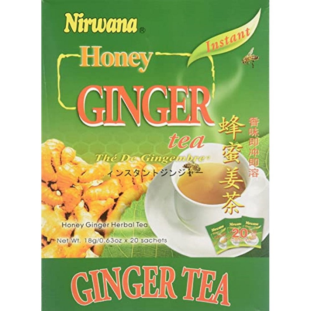 Nirwana Honey Ginger Instant Tea, 12.6 Ounce, 20 Sachets