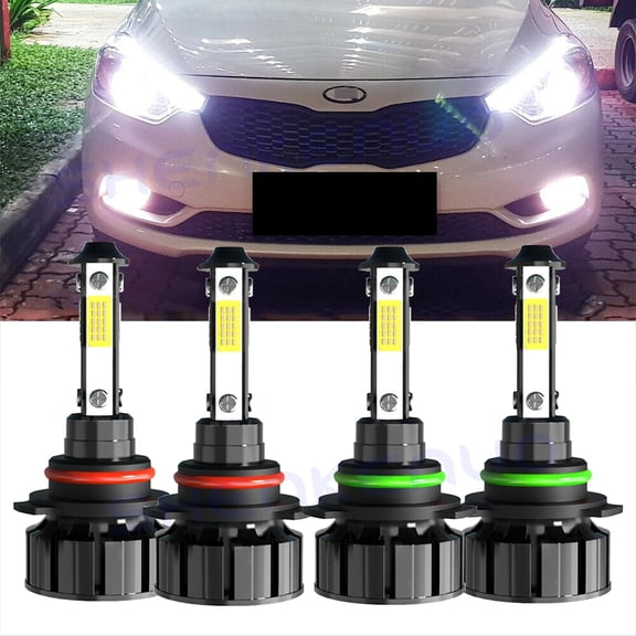 For Lexus RX300 1999-2003 6000K LED Headlight High Low Beam Bulbs Combo 4X