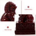 thumbnail image 2 of 1 Pair of Lion Sculpture Mini Decor for Office and Home, 2 of 6